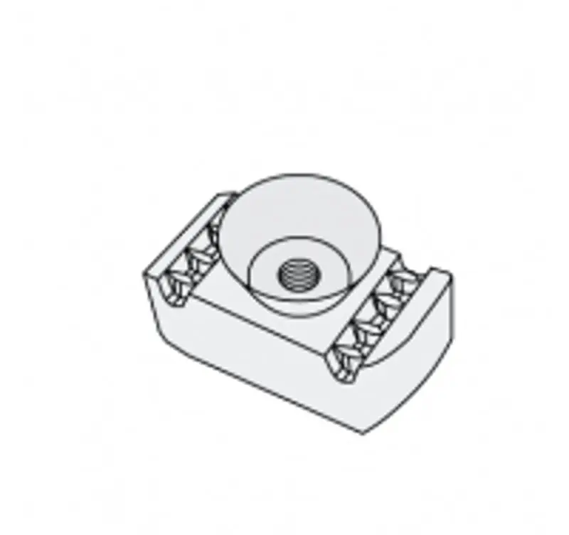 Multiple PS-TG-1/4-EG-TOP-GRIP 1/4IN Channel Nut With Cone