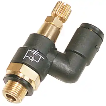 Legris 70455614 Compact & Miniature Meter-Out Flow Control – Swivel Outlet