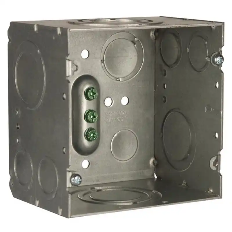 Multiple 260 4-11/16 Square Box 3-1/4in Deep 1/2in-2in KO's