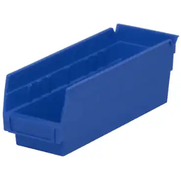 Akro-Mils 30120BLUE Shelf Bin - 4-1/8W x 11-5/8D x 4H Blue