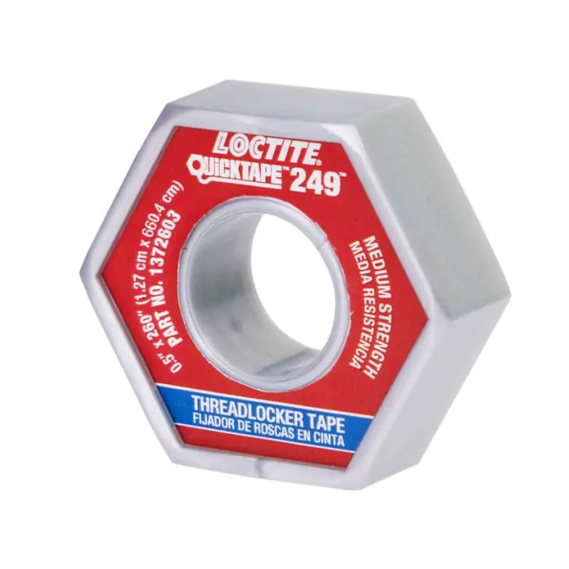 Loctite 1372603 QuickTape 249 Medium Strength Anaerobic Threadlocker Tape 0.5 in x 260 ft
