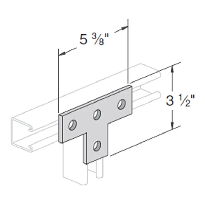 Multiple PS-714-EG P-Strut PS714-EG 4H T Plate