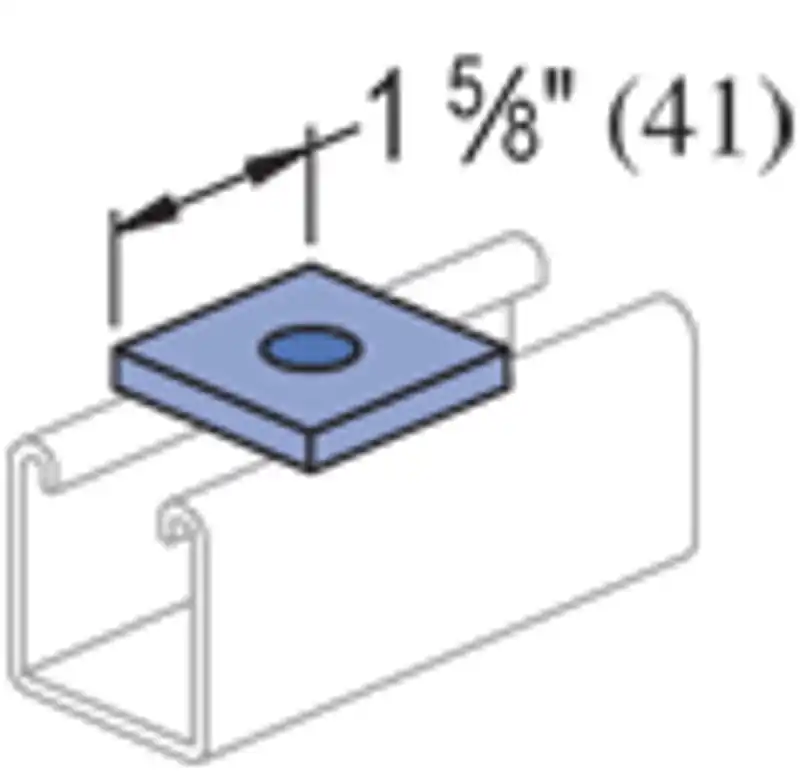Multiple PS-619-1/2-EG 1/2IN Square Washer