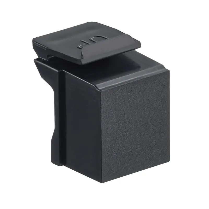 Leviton 41084-BEB QuickPort Blank Insert, Black