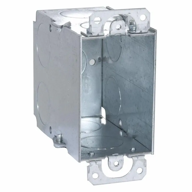 Multiple 591 Switch Box 3-1/2IN Deep 1/2IN and 3/4IN KO Plaster Ears