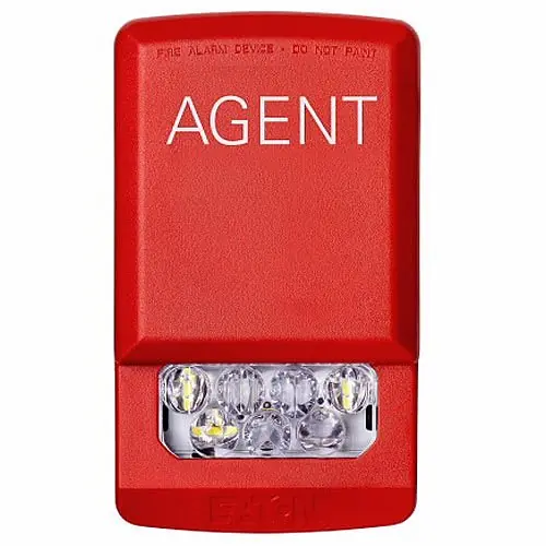 Eaton ELSTR-A Wheelock Eluxa LED Strobe Wall Clear Lens 24V Red AGENT