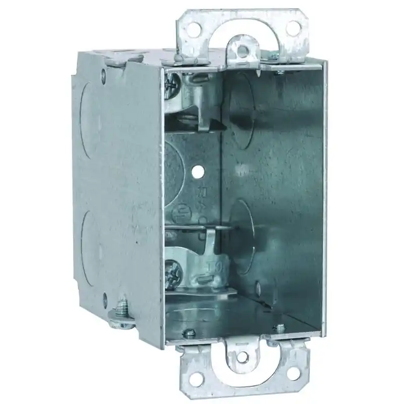 Multiple 600 Switch Box 3-1/2IN Deep 1/2IN KO AC/MC/Flex Clamps Plaster Ears