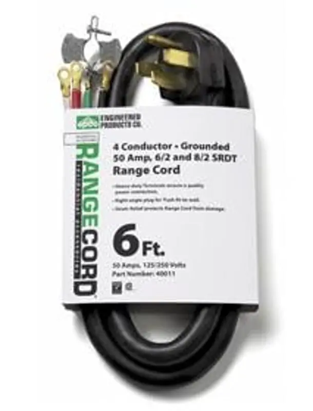 EPCO 9046SW8808 RANGE CORD 4-WIRE 50A 6FTCOLEMAN 09046-88-08