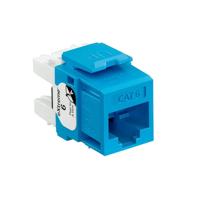 Multiple 61110-RL6 CAT6 QuickPort Connector Blue