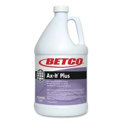BETCO 1540400 Ax-It Plus Floor Stripper 1 gal Bottle Clear Slight Amber
