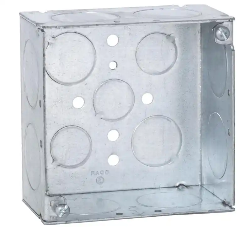 Multiple 233 4 Square Box, 2-1/8IN Deep, 1IN KO