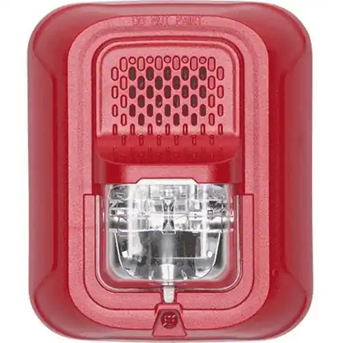 System Sensor CHSRL L-Series Selectable Output Chime Strobe Wall Mount Red