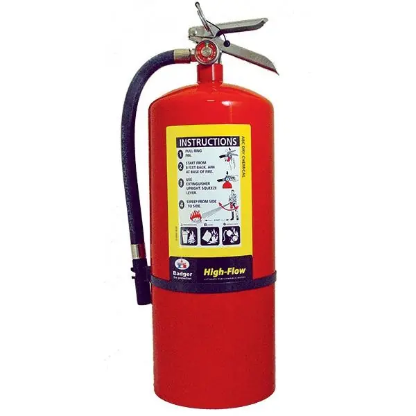 Badger 21006160 Extra High-Flow 20 lb ABC Fire Extinguisher with Wall Hook