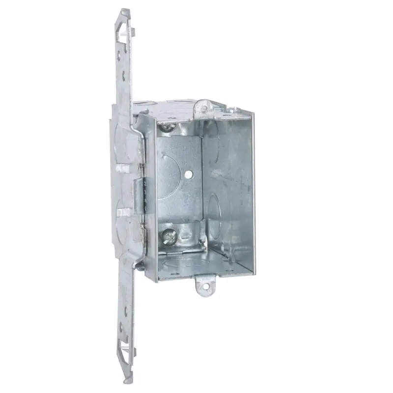 Multiple 605 Switch Box, 3-1/2IN Deep, 1/2IN KO, NMSC Clamps, Flat Backet
