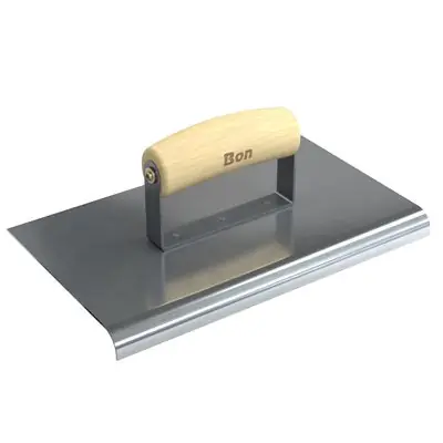 Bon 12-463 Stainless Steel Sidewalk Edger - 10 x 6 - 1/2 Radius 5/8 Depth
