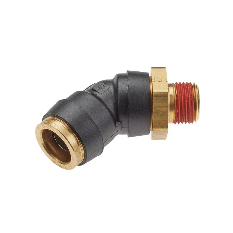 Legris VS379PTCR-10-8 Rigid Swivel Elbow W Sealant