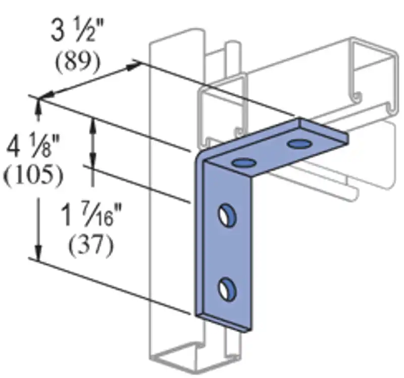 Multiple PS-607-EG 4 Hole 90 Degree Corner Angle