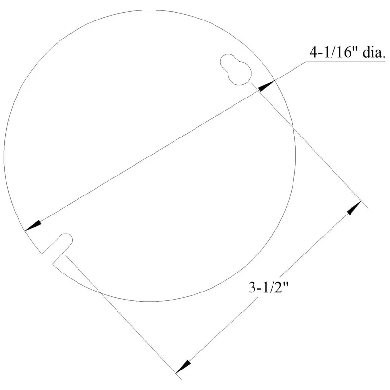 Mulberry 11106 4IN Round Cover, Single Receptacle