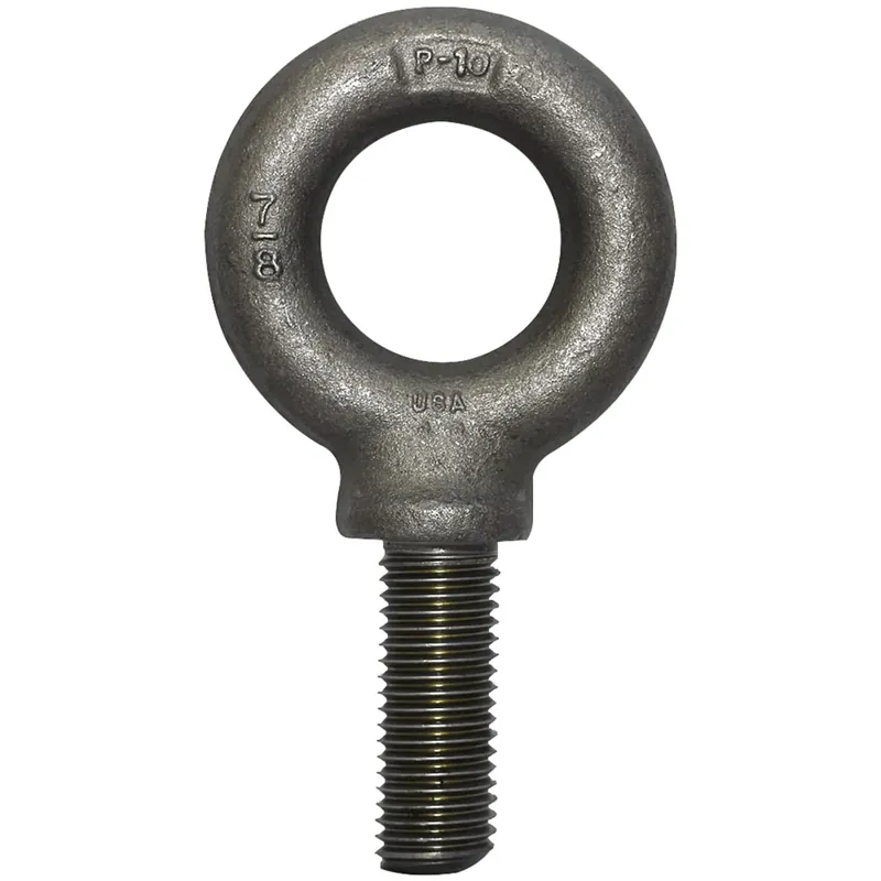 Edward W. Daniel 14008M Metric Shoulder Eye Bolt, M8 x 67.5, 1030 Forged Carbon Steel, Self-Colored