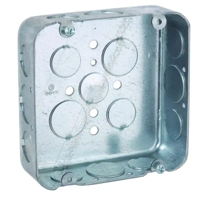 Multiple 247 4-11/16 Square Box, 1-1/2IN Deep, 1/2IN and 3/4IN KO