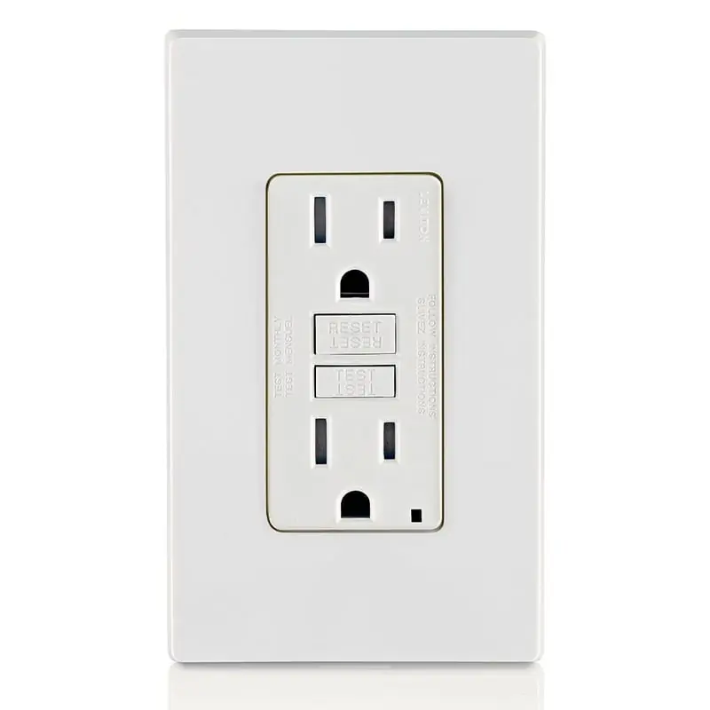 Leviton GFTR1-WBK 15 Amp, 125 Volt, Tamper-Resistant GFCI Receptacle, White
