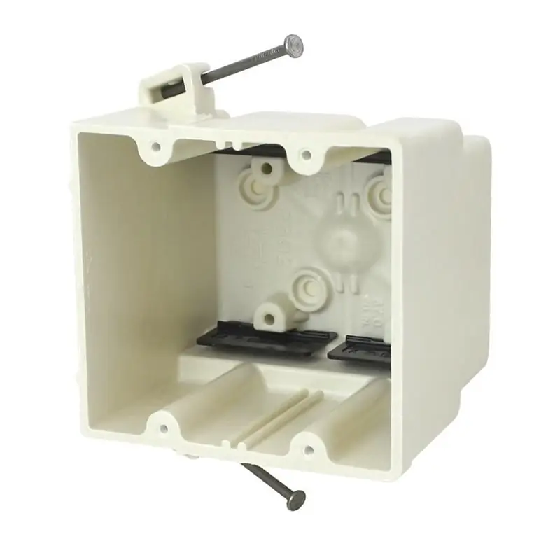 Allied Moulded Products 2302-NK 2 Gang Electrical Switch Box Nail On New Work