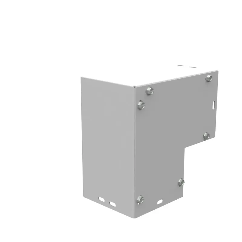 Milbank 44L90S 7x4.125x7 Wireway Elbow 90 Side Wall Access ANSI 61 Gray Steel