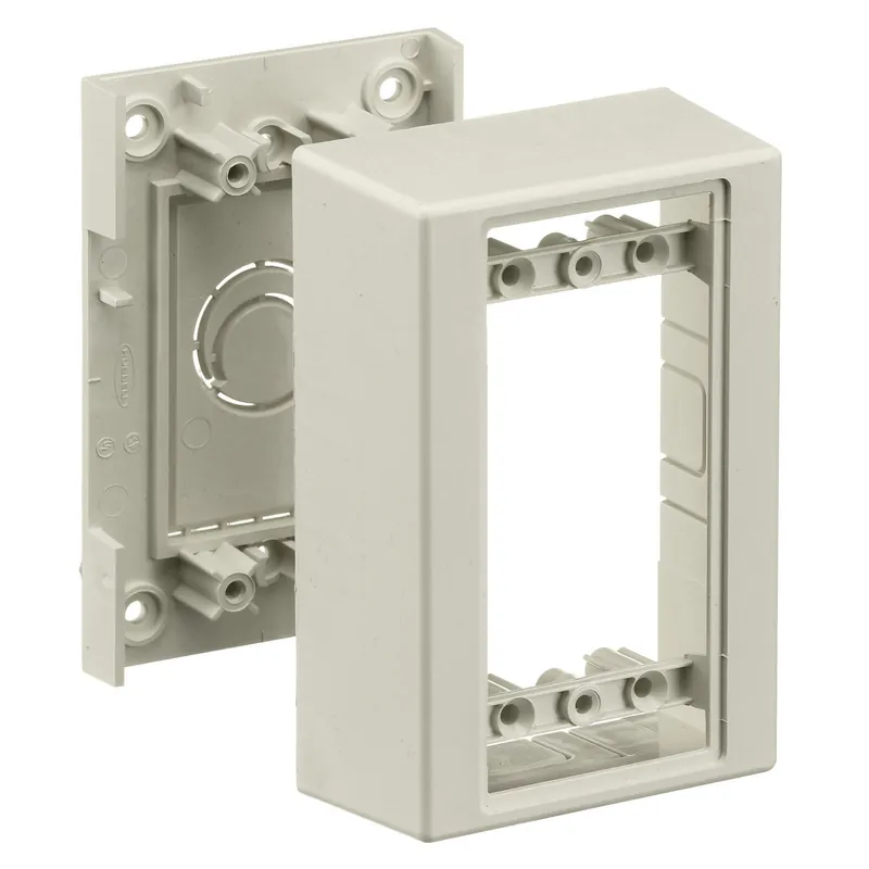 Hubbell PW1SBA 1-Gang Office White Standard Station Box