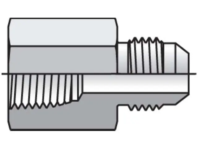 Parker 4-4GTX-B Triple-Lok 37° Straight GTX