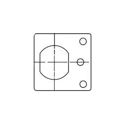 OLYMPUS LOCK DCNP-500-ARP Padlockable Cam Lock Anti-Rotation Plate For 3/4 Diameter DCN/DCR/B7 Series Cam Lock