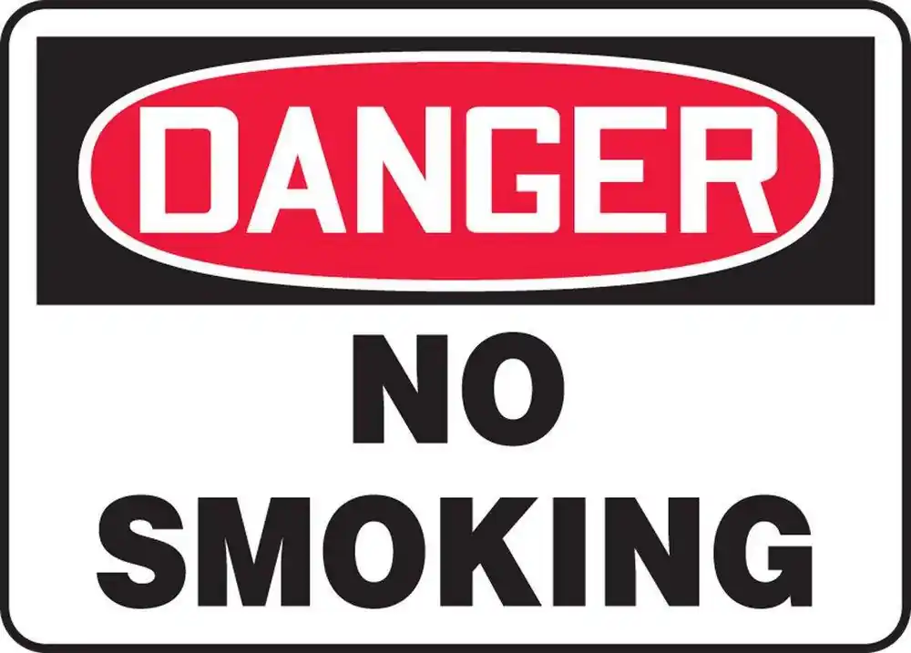 Accuform MSMK133VP 14 x 10 in. Danger No Smoking Sign
