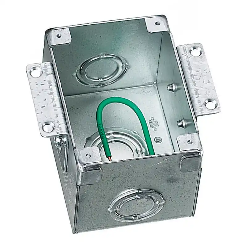 Hubbell B2481 1-Gang 42 In Stamped Steel Rectangular Floor Box