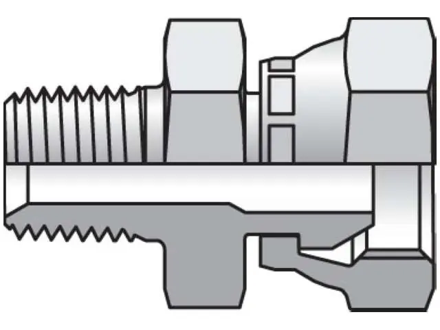 Parker 0107-2-2 Pipe Swivel Straight 0107