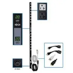 TRIPP LITE PDUMV40 3.8kW Single-Phase Metered PDU Dual Circuit 120V Outlets 32 5-15/20R L5-20P/5-20P 10ft Cord