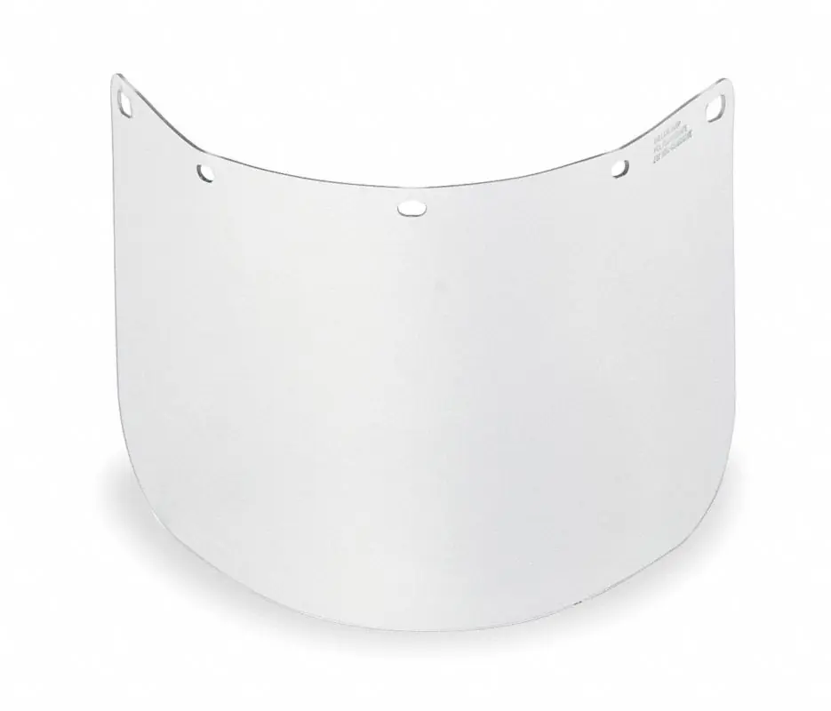 Bullard 860P Replacement Faceshield Visor, Polycarbonate, Clear, 15 x 8 x 0.06 in, For Brackets