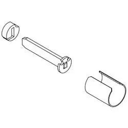 GMS Industries Inc KIT-K001YA Yale Conversion Kit Includes Plastic Insert Tailpiece Sleeve For Fitting Yale Lever