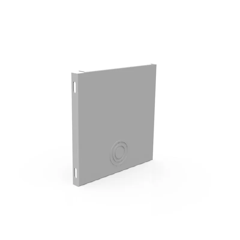 Milbank 88GEU Wireway Universal End 8 Inch x 8 Inch Steel ANSI 61 Gray Powder Coated