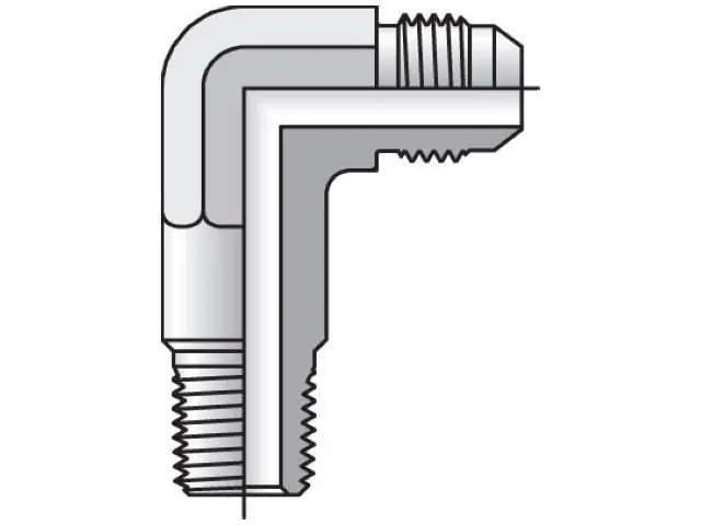 Parker 4-4CCTX-S Triple-Lok 37 Degree 90 Degree Elbow CCTX