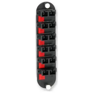 Corning CCH-CP12-G7 Connector Housing With SC Adapters Multimode 12-Strand Fiber Black
