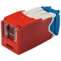 PANDUIT CJH6X88TGRD Spring Shuttered Jack Cat6A RD EA