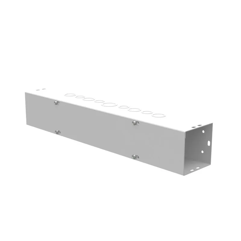 Milbank 4424-GSC1 4x24x4 Screw Cover Wireway Type 1 UL Listed Steel Knockouts ANSI 61 Gray
