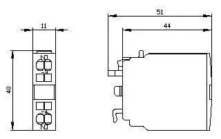 Siemens 3RH1921-2CA10 AUXILIARY FRONT C