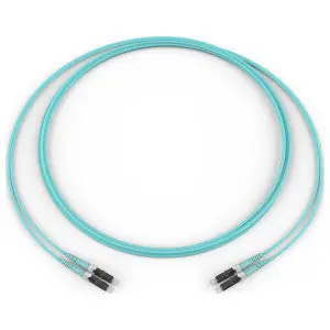 Corning 050502T5120001M Fiber Optic Jumper 2-Fiber LC to LC Multimode OM3 1 M