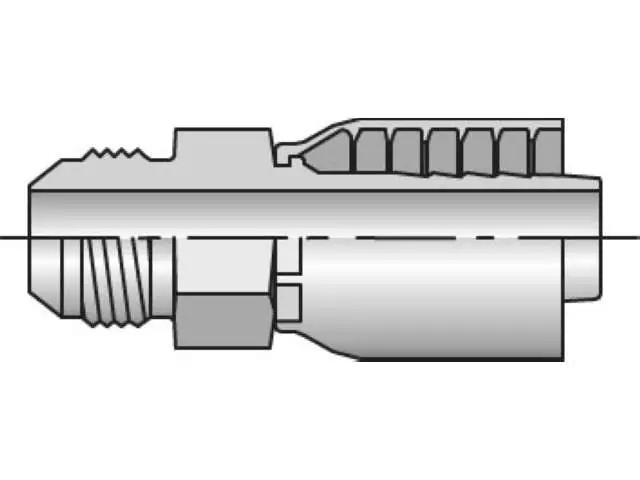Parker 10343-6-6 43 Series 10343 Male JIC 37° Rigid Straight