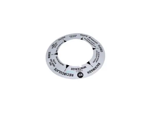Pentair 273208 PVC Valve Label Replacement Parts