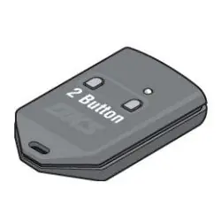 DOOR KING 8070-080 Programmable Telephone Entry/Access Control RF Transmitter, 2-Button