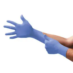 Ansell 92-675-XL Tnt Blue Disposable Gloves, Powder Free, Nitrile, 5 Mil, X-Large