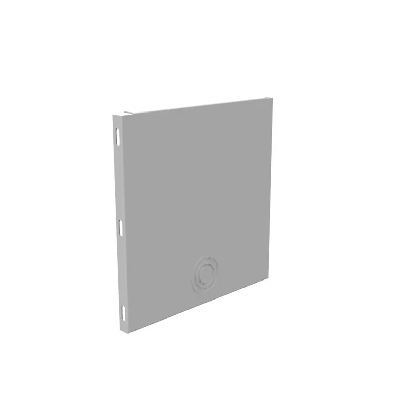 Milbank 1010GEU Wireway Universal End 10 Inch x 10 Inch Steel ANSI 61 Gray Powder Coated