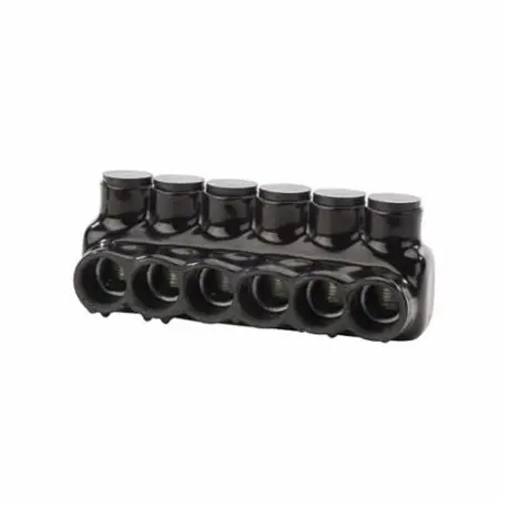 NSI IPLD350-6 IPLD Double Sided Entry Insulated Multi-Tap Connector, 6 AWG to 350 kcmil Aluminum/Copper Conductor, Plastisol