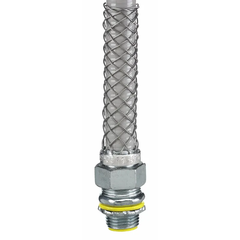 Hubbell Wiring Device-Kellems 074093511 Liquidtight System, Straight, 3/8 Insulated with Mesh